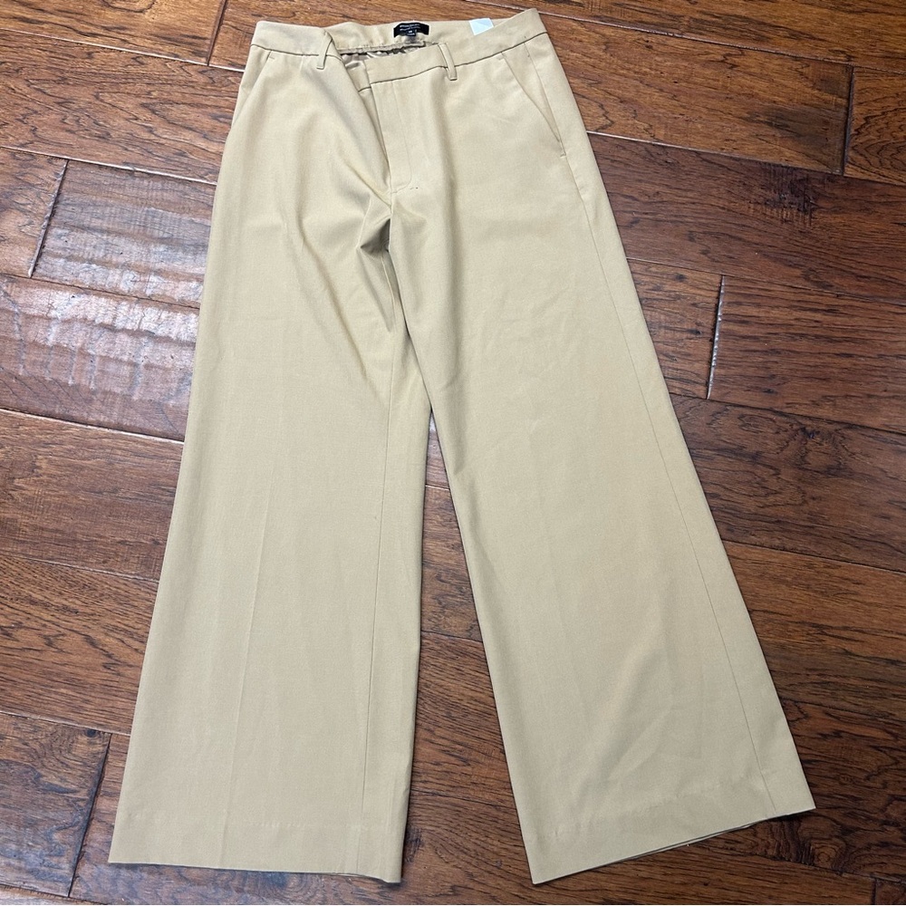 Banana Republic factory Women's sculpted stretch Tan‎ Wide Leg Pants